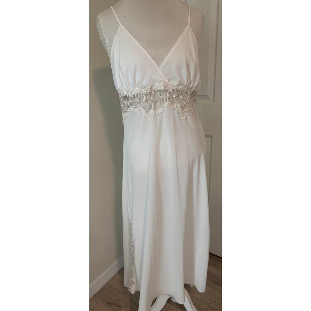 Alexandra Nicole X-Large White Lace Nightgown Midi